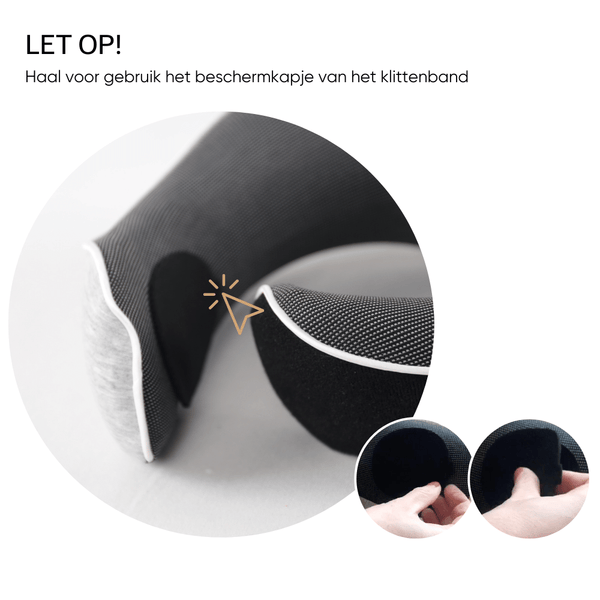 beste nekkussen vliegtuig met klittenband